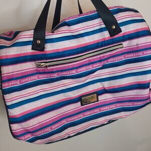 Juicy Couture Wild Heart Striped Overnight Bag - Travel/Weekender/Duffle/Carryon